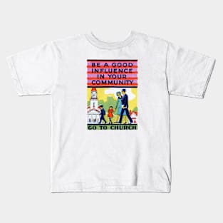 1930s Go to Church Kids T-Shirt